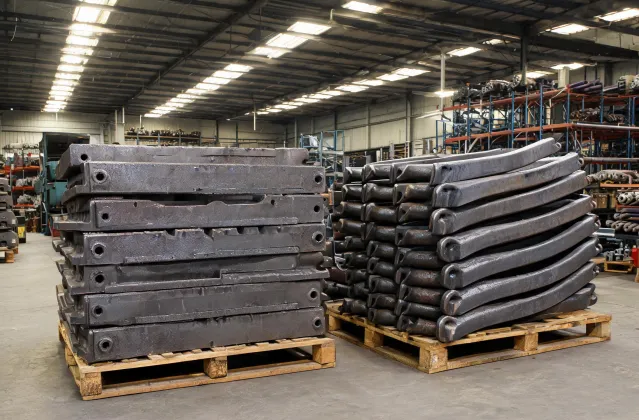 Manganese jaw plates and impact blow bars